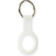 Twin Store Airtag Silikon Kılıf - Beyaz