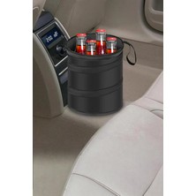 Mobee Yeni Nesil Oto Araba Katlanır Çöp Kovası Organizer Siyah Araç Içi Pratik Asılabilir Çöp Kutusu