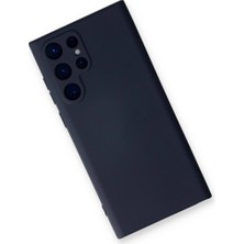 Aydogan's Samsung Galaxy S24 Ultra Kılıf Nano Içi Kadife Silikon - Lacivert