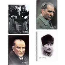 Kitabevimden Keskin Color Bloknot Spiralli Ata Plastik Kapak Çizgili 80 Yp A6 140309-99--36 Lı