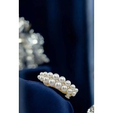 RALBAX Narcisse El Yapımı Inci Minimal Saç Tokası – Düğün Nişan Davet Ofis Hediye Zarif Kadın Aksesuarı