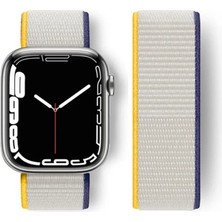 Twin Store Watch 38MM Hasırlı Cırtcırtlı Kordon - Sarı-Beyaz