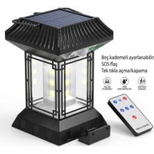 Nobrelto CL-T60 Smart Solar Light - 60 Cob LED 1200 Lümen Hareket Sensörlü Uzaktan Kumandalı Güneş Enerjili Lamba
