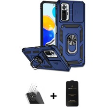 Cepte Toptan Redmi Note 10 Pro Ahenk Klasik - Siyah 6d Antistatik Mat Seramik Hayalet Nano Ekran Koruyucu + Şeffaf Kamera Lens Koruma Cam