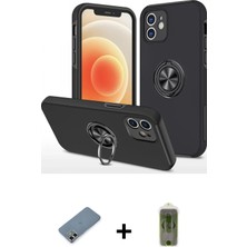 Cepte Toptan iPhone 12 Odak Form Prime - Siyah Joko Magic 5d Hayalet Cam + Gold Metal Kamera Lens Koruma Cam