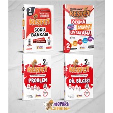 Meraklı Zihinler 2.sınıf Tüm Dersler Soru Bankası+Dil Bilgisi+Problem+Okuma,anlama,uygulama (4'lü Set)