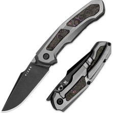 Kizer Feweed | S35VN | Titanium+ Fat Carbon（purple Haze）| Kizerb™ 3694A1