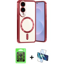 Cepte Toptan Galaxy S25 Edge Nova Işık Özel Seri - Siyah 3D Antistatik Seramik Nano Ekran Koruyucu + Siyah Raze Metal Kamera Lens