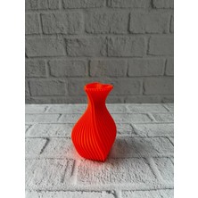 Uslucan Alışveriş Kalpli Vazo Turuncu