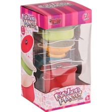 ATF-683G-5 Renkli Raflı Emaye Tencere Tava  Seti 7 Parça -Vardem Oyuncak