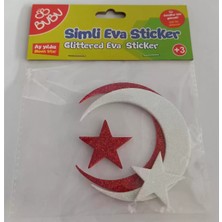 Kitabevimden Bu-Bu Simli Eva Sticker Ay ve Yıldız BUBU-STS047