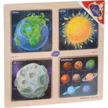 ONY-343/344/345/346 Ahşap Eğitici 4'lü Puzzle -Onyıl