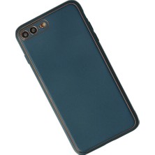 Aydogan's Iphone 7 Plus Kılıf Coco Deri Silikon Kapak - Mavi