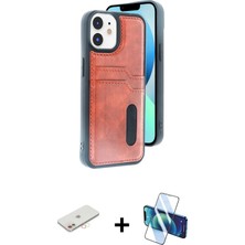 Cepte Toptan iPhone 11 Yörünge Işık Serisi - Siyah 3D Antistatik Cam Ekran Koruyucu + Yeşil Renkli Kamera Lens Koruma Cam