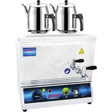 Kısmet Mzn 25 Lik Elektrikli 20 Litre 2 Demlikli Çay Kazanı Demlik Hediyeli