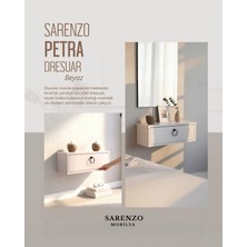 Feyza Design 60 cm Beyaz Mdf Dresuar - Şık ve Fonksiyonel Antre Mobilyası