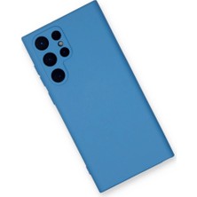 Aydogan's Samsung Galaxy S24 Ultra Kılıf Nano Içi Kadife Silikon - Mavi