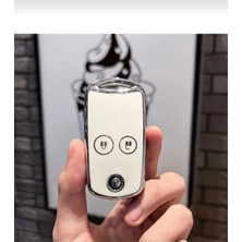 Gma Keys Honda Civic Accord Jazz Crv Hrv Crz 2 Tuşlu Nano Anahtar Kılıfı Beyaz Gümüş Renk