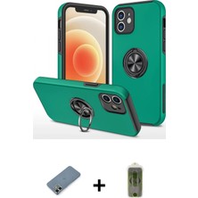 Cepte Toptan iPhone 12 Odak Form Prime - Siyah Joko Magic 5d Hayalet Cam + Gold Metal Kamera Lens Koruma Cam