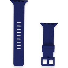 Twin Store Watch 38MM KR408 Çizgili Silikon Kordon - Lacivert