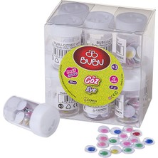 Kitabevimden Bu-Bu Renkli Göz 12 mm 8 gr Bubu-(12 Li)