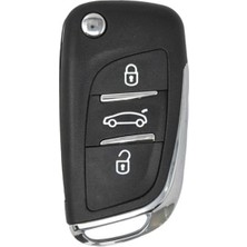 Gma Keys Unıversal 3 Butonlu Akıllı Kodlanabilir Oto Kumanda Peugeot Citroen Tipi ( 433 Mhz) Frekans