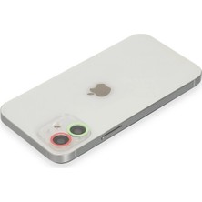 Twin Store Iphone 11 Renkli Kamera Lens Koruma Cam - Yeşil-Pembe