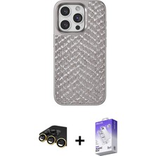 BUTİMAR'S iPhone 14 Pro Max Vadi Özel Seri - Siyah Bilvis 5in1 3D Magic Cam Ekran Koruyucu + Gold Raze Metal Kamera Lens