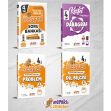 Meraklı Zihinler 4.sınıf Tüm Dersler Soru Bankası+Dil Bilgisi+Problem+Paragraf (4'lü Set)