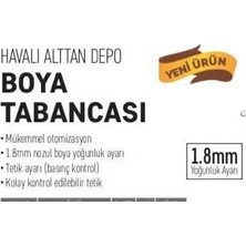 W-77G Havalı Alttan Depolu Boya Fıskiyesi Aparatı 1.8mm