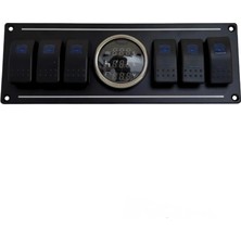 Shuivan Shuıvan Switch Panel 6'lı Dijital Seviye + Voltmetre Kontrol Paneli
