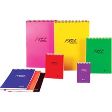Kitabevimden Keskin Color Bloknot Free Office Spiralli Çizgili 80 Yp A6 (36 Lı PAKET)145201-99