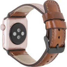 Apple Watch Uyumlu Deri Kordon 38-40-41MM RTST2EF Taba