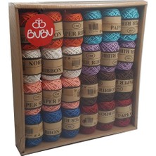 Kitabevimden Bu-Bu Renkli Jüt Ip 10M 24 Lü 6 Natural+18 Renkli BUBU-KI0003
