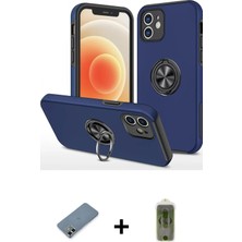 Cepte Toptan iPhone 12 Odak Form Prime - Siyah Joko Magic 5d Hayalet Cam + Gold Metal Kamera Lens Koruma Cam