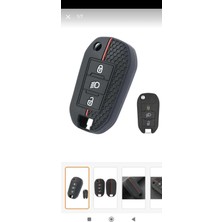 Gma Keys Peugeot 301 308 208 508 2008 3008 Citroen C3 C4 Opel Combo Farlı Petek Desenli Anahtar Kılıfı