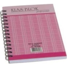 Kitabevimden Klas Bloknot No:2 Yandan Spiralli 72-4 12 Li (1 Paket 12 Adet)