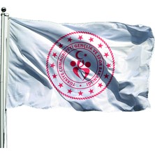 Özel Flama Bayrak Gençlik ve Spor Bakanlığı Gönder Bayrağı 70X105 cm Raşel Kumaş