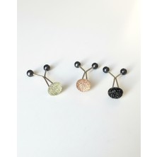 Alivascarf Eşarp Şal Klipsi 3 Adet Değişik Taşlı Model Klips Kadın Tesettür Aksesuar Iğne