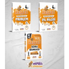 Meraklı Zihinler 4.sınıf Tüm Dersler Soru Bankası+Dil Bilgisi+Problem (3'lü Set)