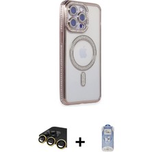 Cepte Toptan iPhone 14 Pro Zirve Doku Prime - Siyah Joko Magic 5d Cam + Gold Raze Metal Kamera Lens