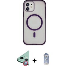 iPhone 11 Eksen Klasik Koleksiyonu - Siyah Joko Magic 5d Cam + Kırmızı Raze Metal Kamera Lens