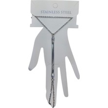 Nkie Jewels Gümüş Renk Italyan Çelik Şahmeran - 3545