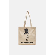 Socrates Dergi Playmaker Tote Bag - Bej