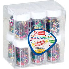 Kitabevimden Mikro Elişi Pulu Boncuk Rakam GG1208-R (12 Li)