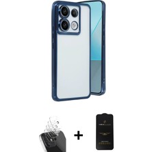 Cepte Toptan Redmi Note 13 Pro 5g Vadi Minimal - Siyah 6d Antistatik Mat Seramik Hayalet Nano Ekran Koruyucu + Şeffaf Kamera Lens Koruma Cam