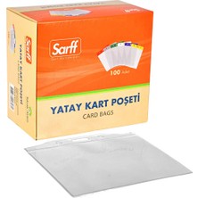 Kitabevimden Sarff Kart Poşeti Yatay 7.5x9.5 cm Beyaz (100 Lü)