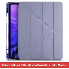 Dexmon iPad 7. 8. 9. Nesil 10.2 Inç Tablet Kılıfı Kalem Bölmeli Standlı Katlanabilir Uyku Modlu Akıllı Kılıf