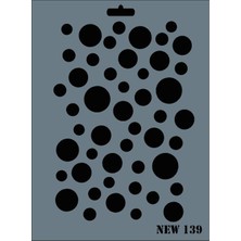 Rich New Seri N-139 Stencil 35X25 cm