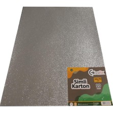 Kitabevimden Bafix Simli Karton 50X70 Gümüş (Silver)-10-Pkt